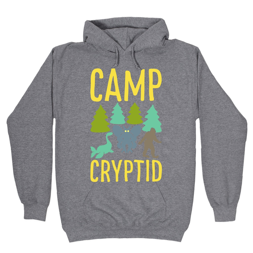 Camp Cryptid White Print Hoodie T-Shirts, Sweatshirt | CoreVibeTees.com (Image 1)