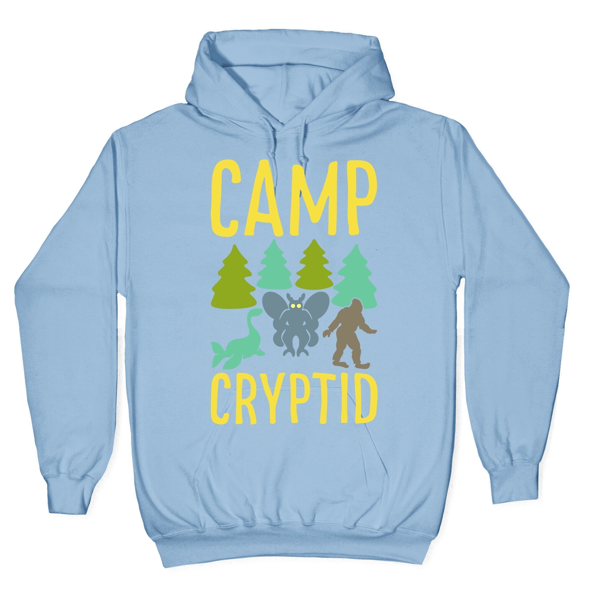 Camp Cryptid White Print Hoodie T-Shirts, Sweatshirt | CoreVibeTees.com (Image 4)
