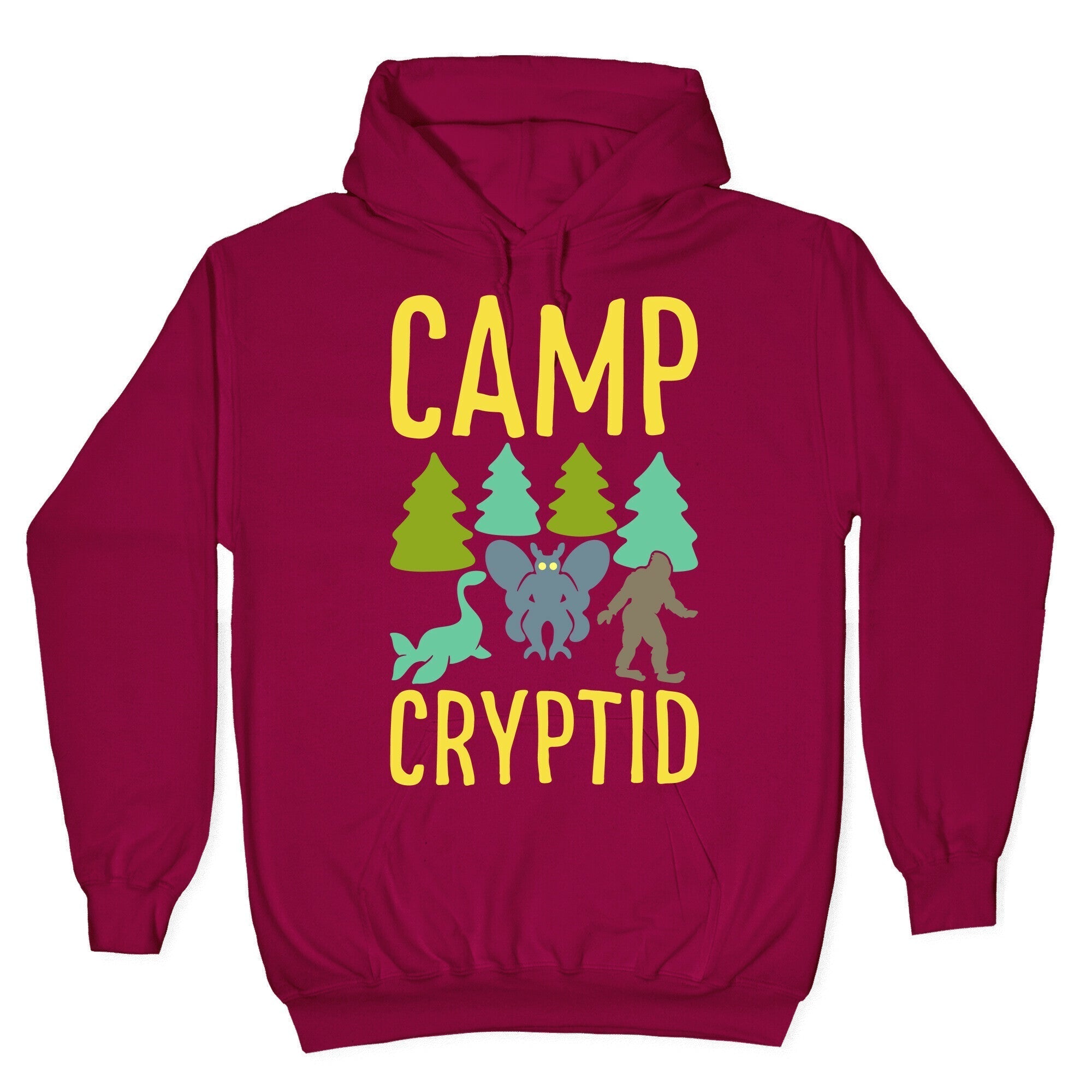 Camp Cryptid White Print Hoodie T-Shirts, Sweatshirt | CoreVibeTees.com (Image 5)