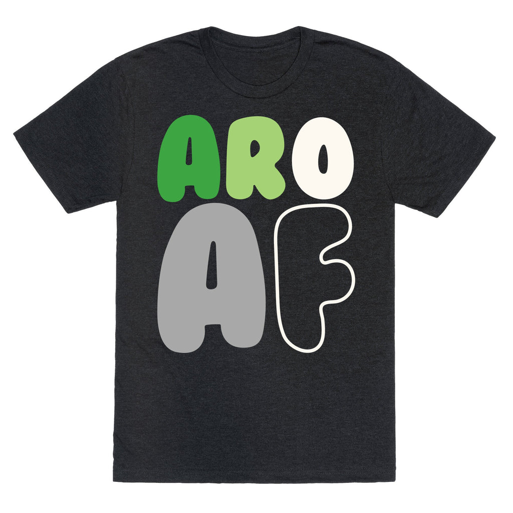 Aro Af White Print Unisex Triblend Tee Hoodie, Sweatshirt | CoreVibeTees.com (Image 1)