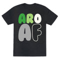 Aro Af White Print Unisex Triblend Tee Hoodie, Sweatshirt | CoreVibeTees.com (Image 1)