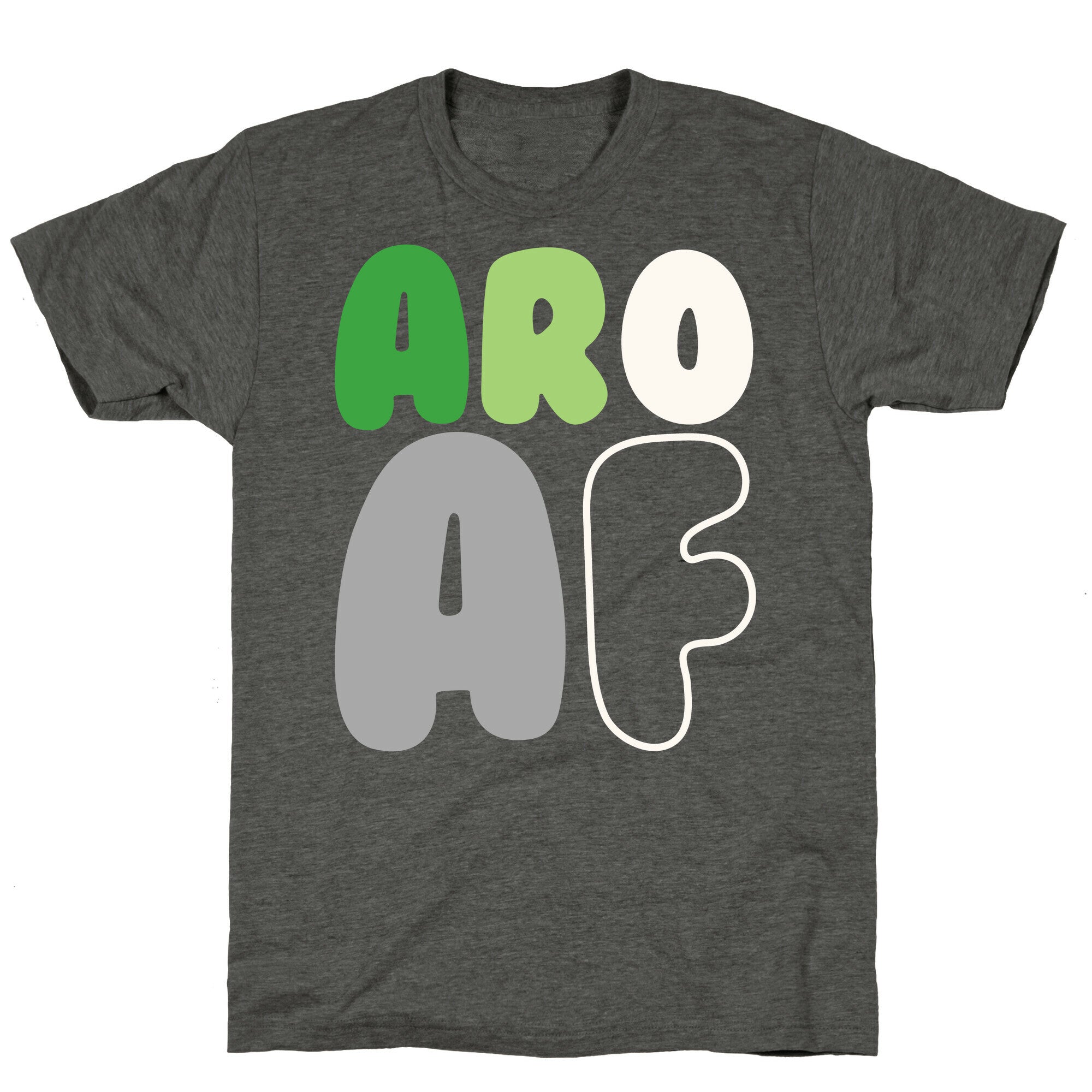 Aro Af White Print Unisex Triblend Tee Hoodie, Sweatshirt | CoreVibeTees.com (Image 3)