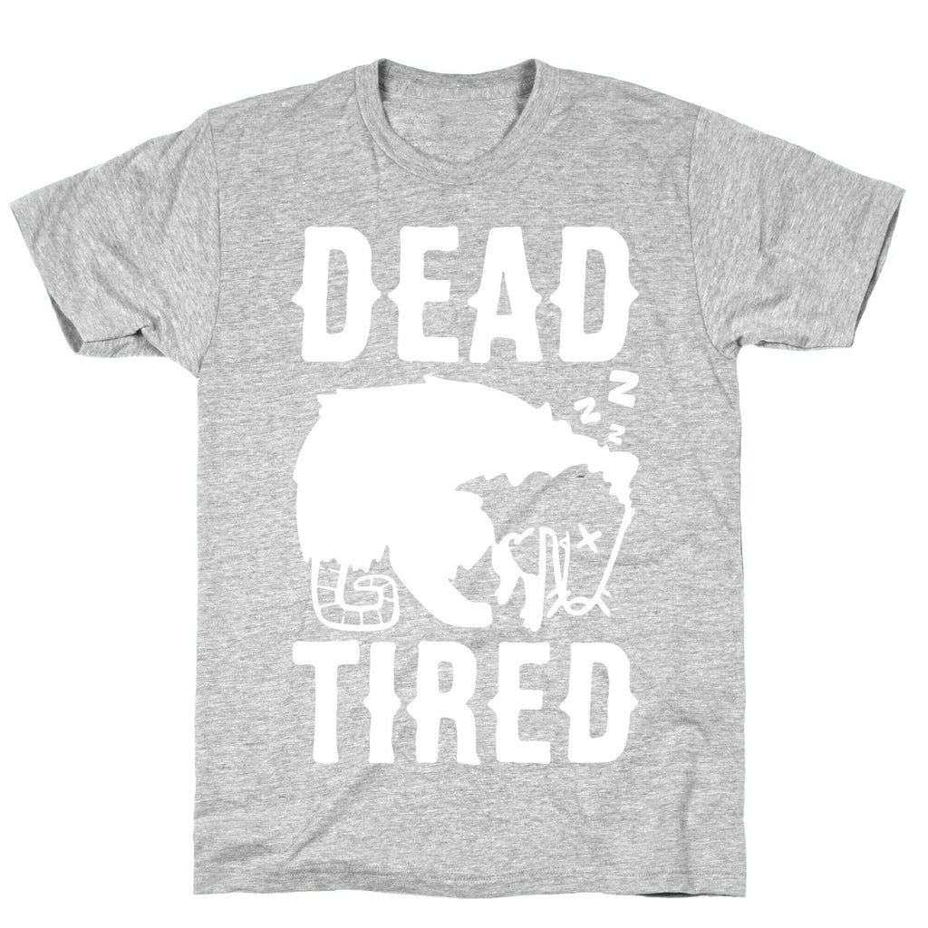 Dead Tired Possum Parody White Print T-Shirt Hoodie, Sweatshirt | CoreVibeTees.com (Image 2)