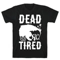 Dead Tired Possum Parody White Print T-Shirt Hoodie, Sweatshirt | CoreVibeTees.com (Image 1)