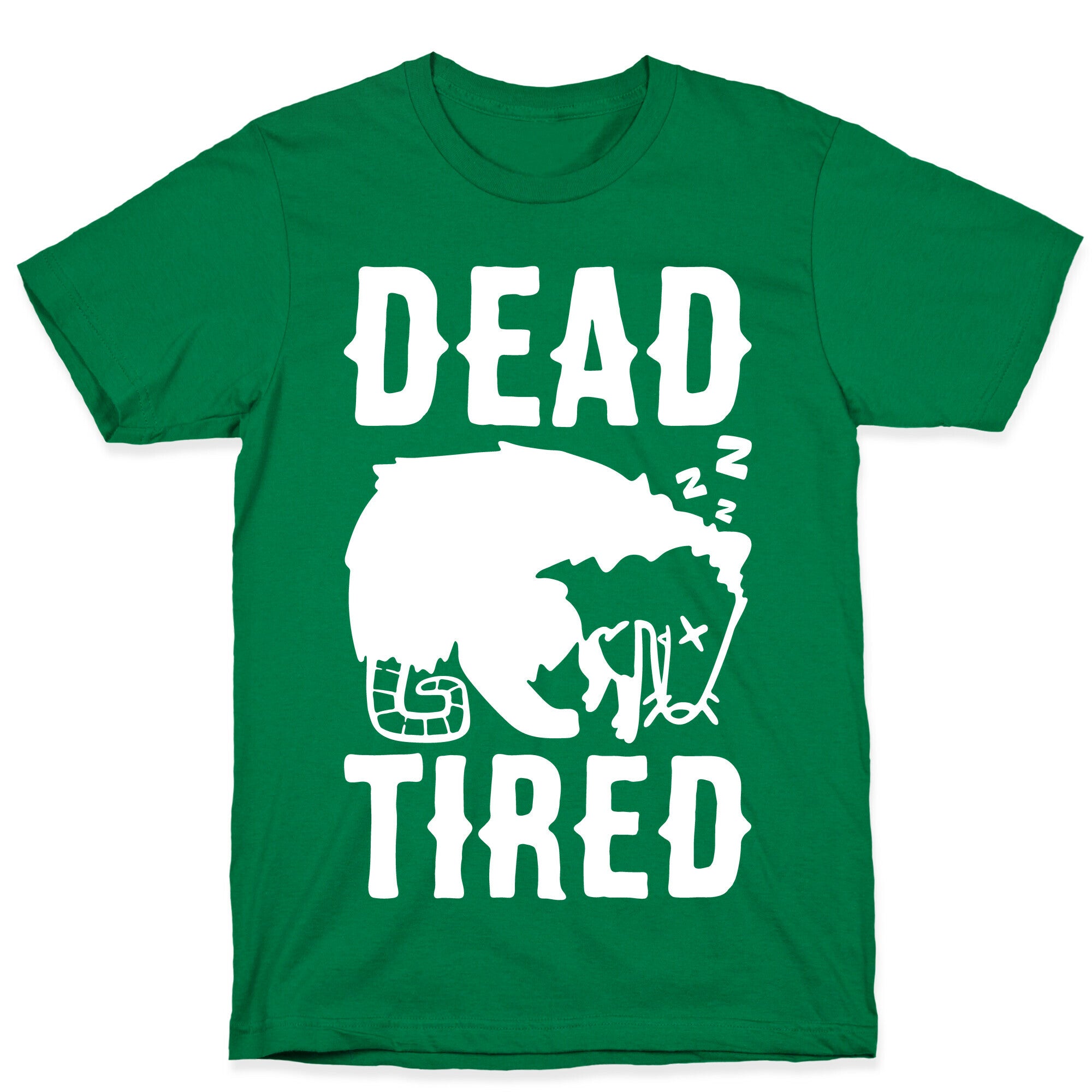 Dead Tired Possum Parody White Print T-Shirt Hoodie, Sweatshirt | CoreVibeTees.com (Image 3)