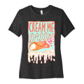 Cream Me Daddy Cannoli Women's Cotton Tee Hoodie, Sweatshirt | CoreVibeTees.com (Image 1)