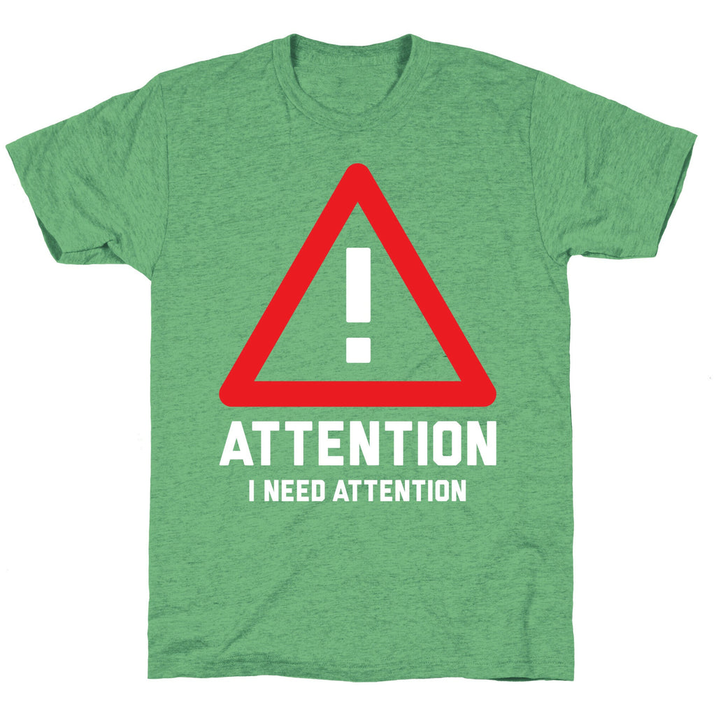 Attention Unisex Triblend Tee Hoodie, Sweatshirt | CoreVibeTees.com (Image 2)