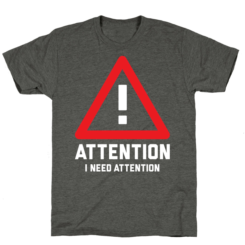 Attention Unisex Triblend Tee Hoodie, Sweatshirt | CoreVibeTees.com (Image 3)