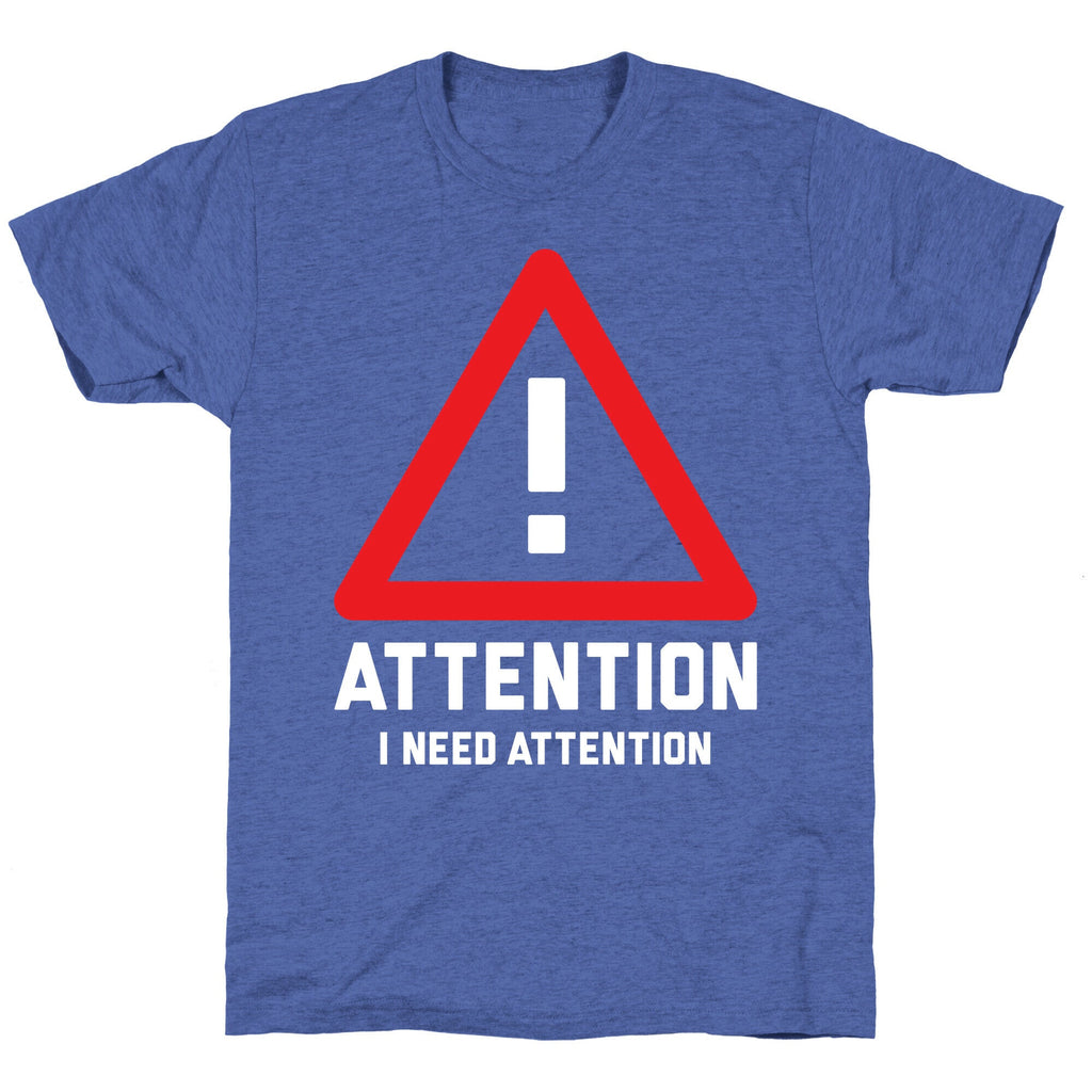 Attention Unisex Triblend Tee Hoodie, Sweatshirt | CoreVibeTees.com (Image 5)