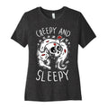 Creepy And Sleepy Women's Cotton Tee Hoodie, Sweatshirt | CoreVibeTees.com (Image 1)