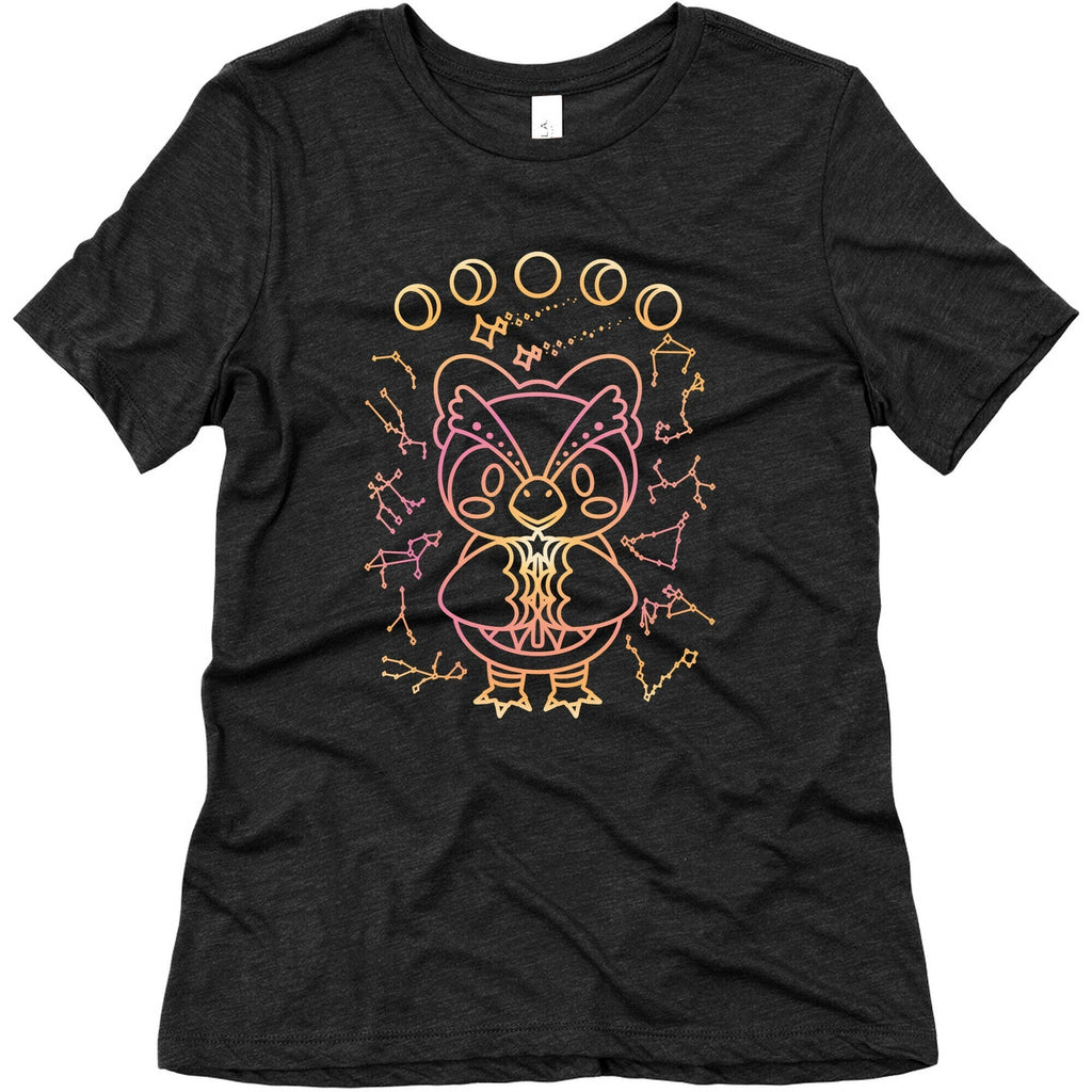 Celestial Astrology Owl Women's Triblend Tee Hoodie, Sweatshirt | CoreVibeTees.com (Image 1)