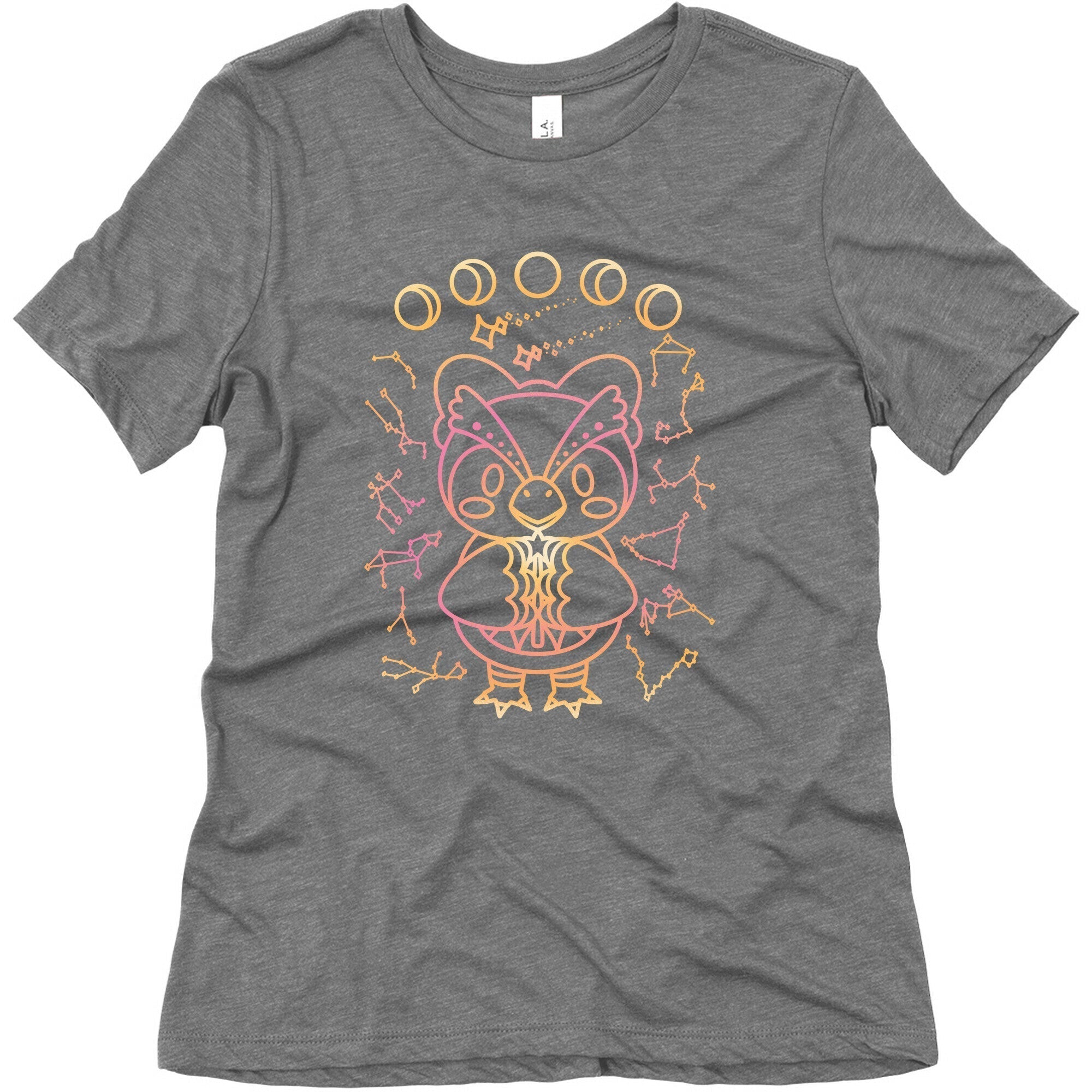 Celestial Astrology Owl Women's Triblend Tee Hoodie, Sweatshirt | CoreVibeTees.com (Image 4)