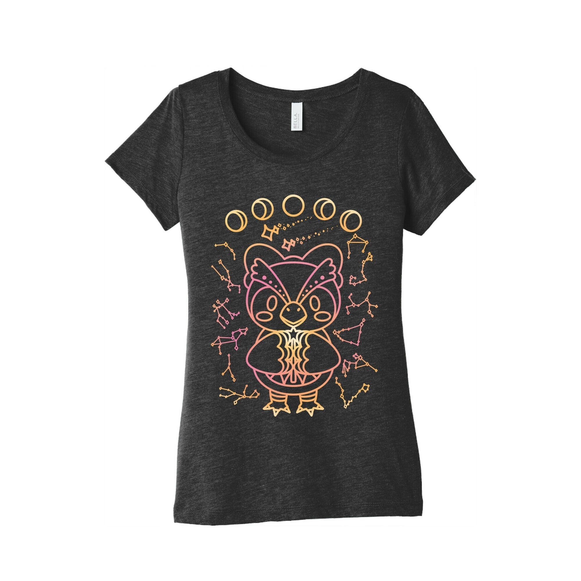 Celestial Astrology Owl Women's Triblend Tee Hoodie, Sweatshirt | CoreVibeTees.com (Image 2)