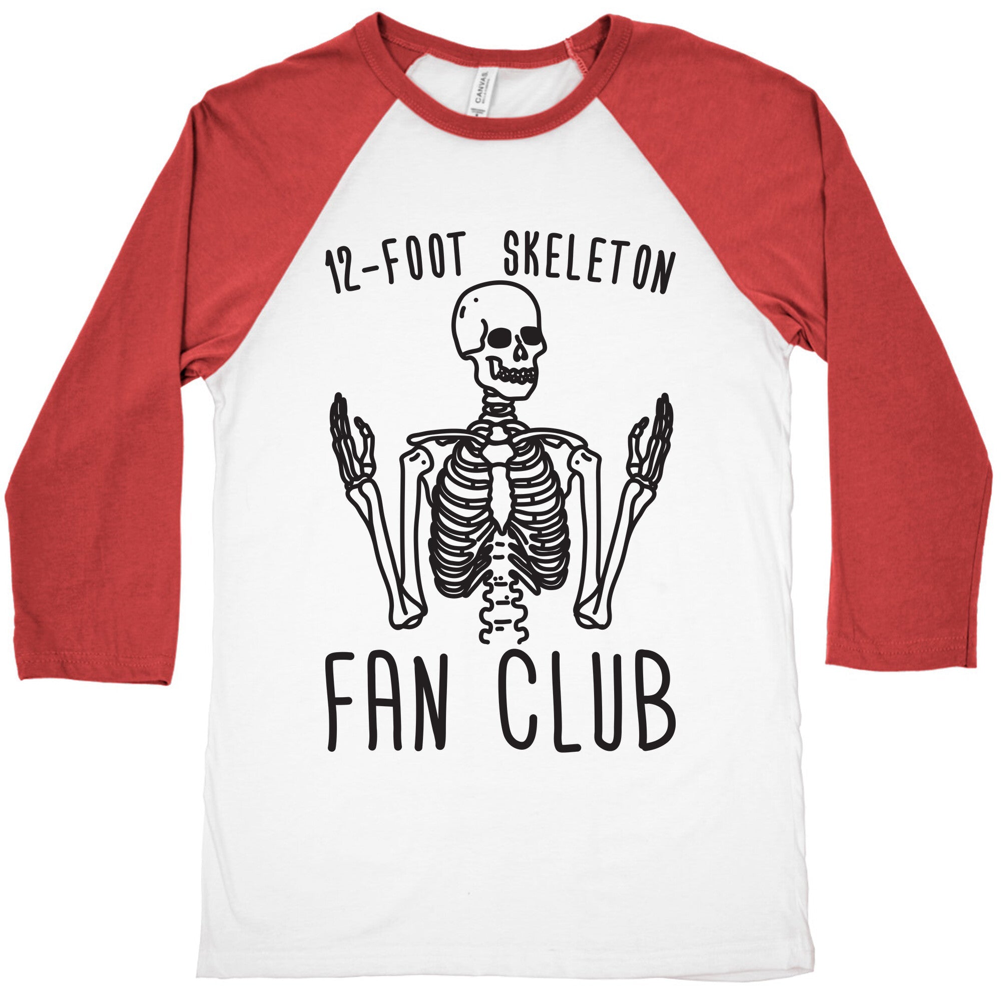 12-Foot Skeleton Fan Club Baseball Tee Hoodie, Sweatshirt | CoreVibeTees.com (Image 2)