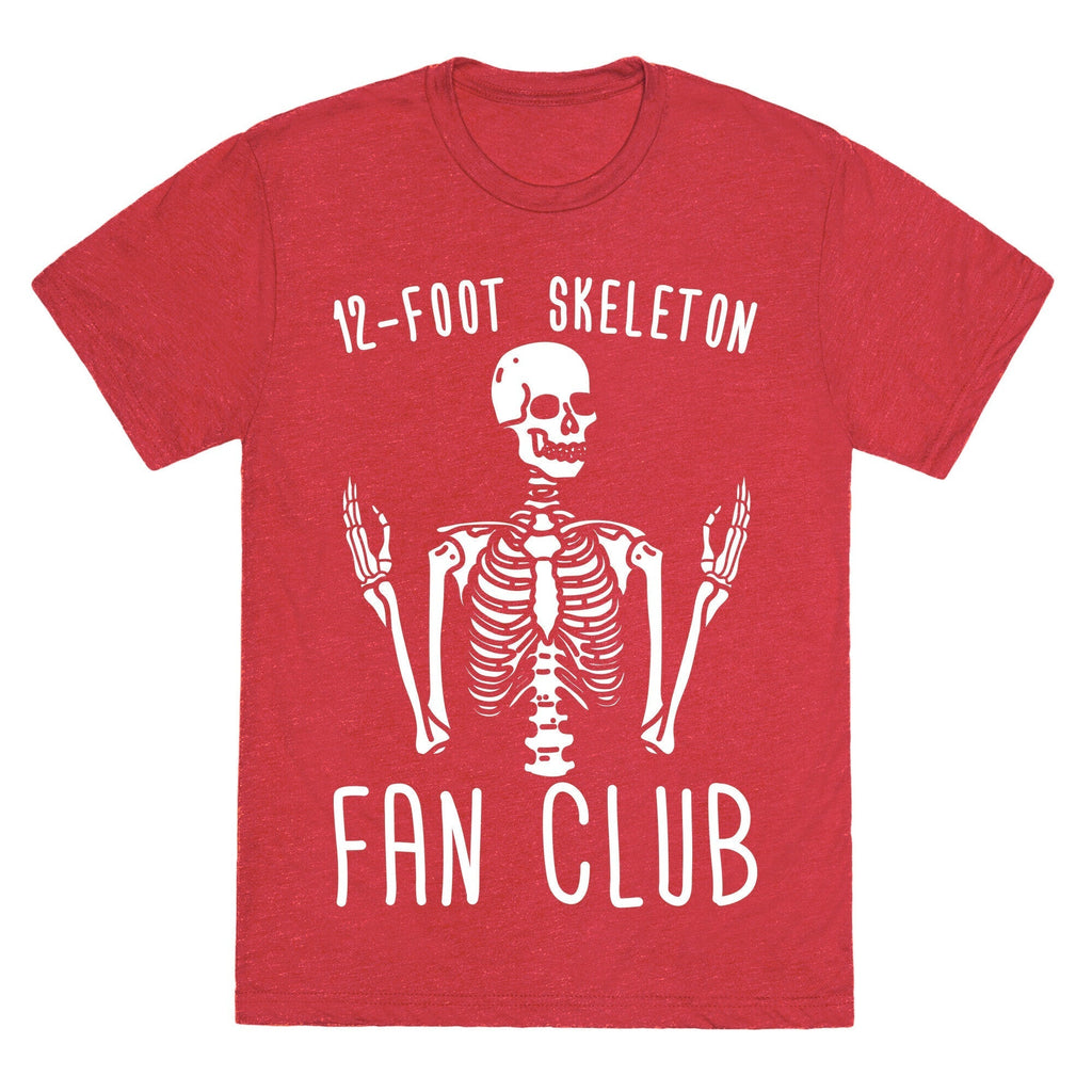 12-Foot Skeleton Fan Club Unisex Triblend Tee Hoodie, Sweatshirt | CoreVibeTees.com (Image 4)