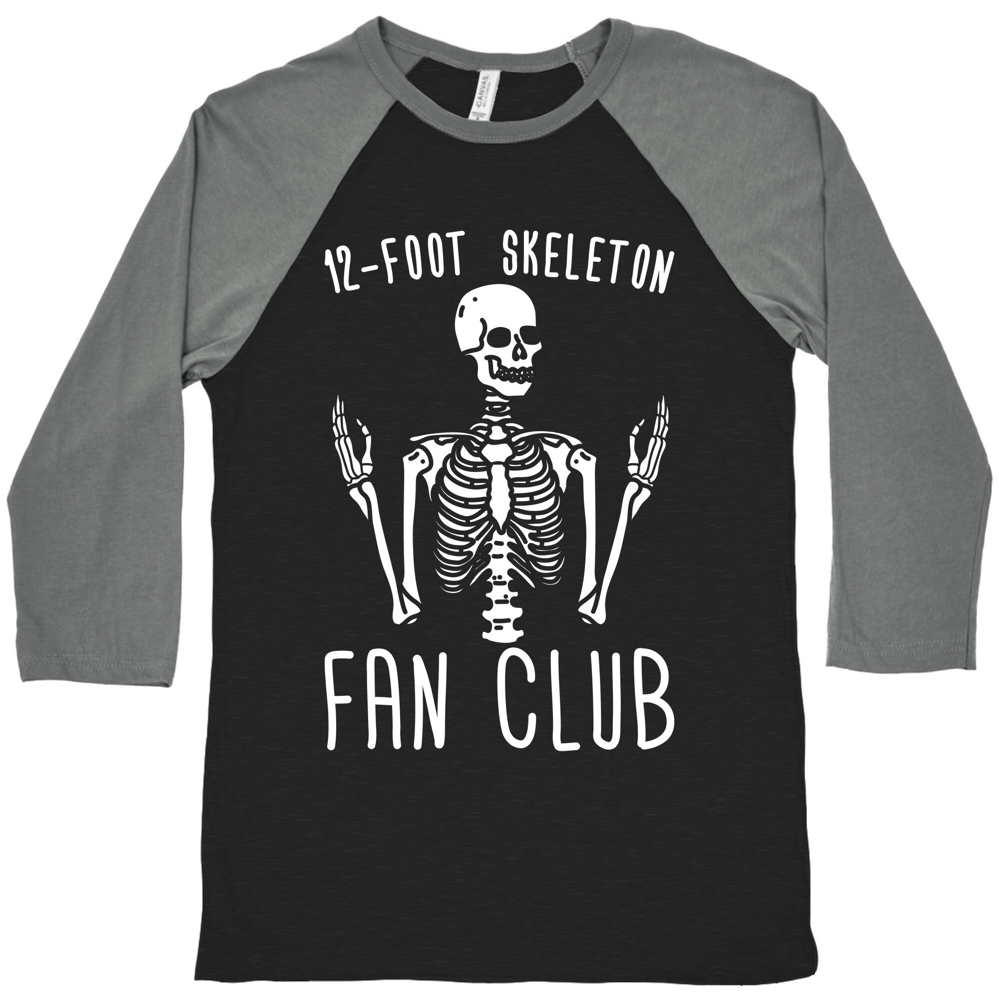 12-Foot Skeleton Fan Club Baseball Tee Style001 Hoodie, Sweatshirt | CoreVibeTees.com (Image 1)