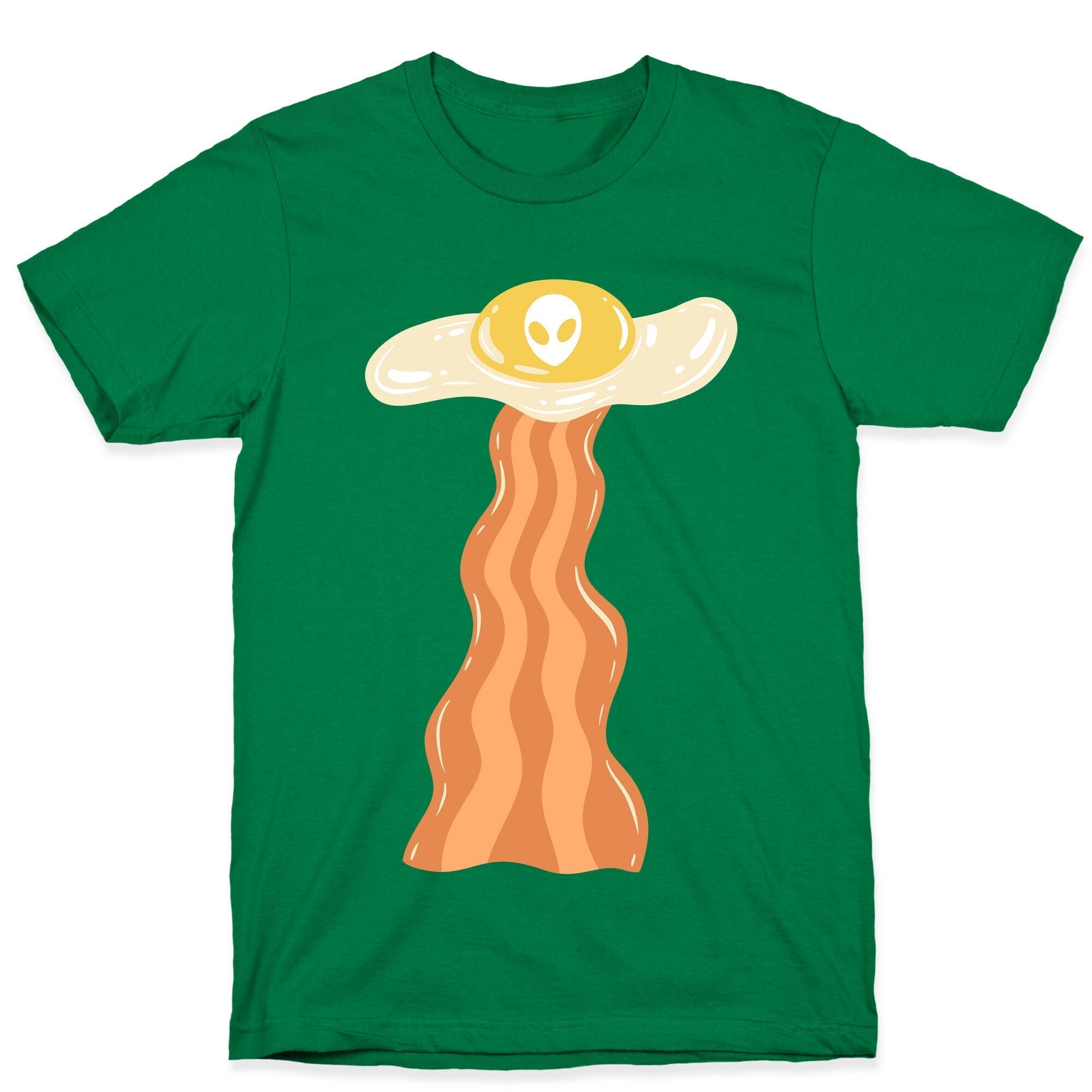 Bacon and Egg UFO Abduction T-Shirt Hoodie, Sweatshirt | CoreVibeTees.com (Image 3)