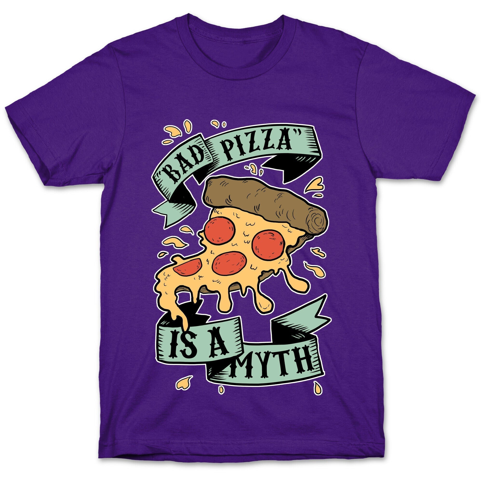 Bad Pizza Is a Myth T-Shirt Hoodie, Sweatshirt | CoreVibeTees.com (Image 5)