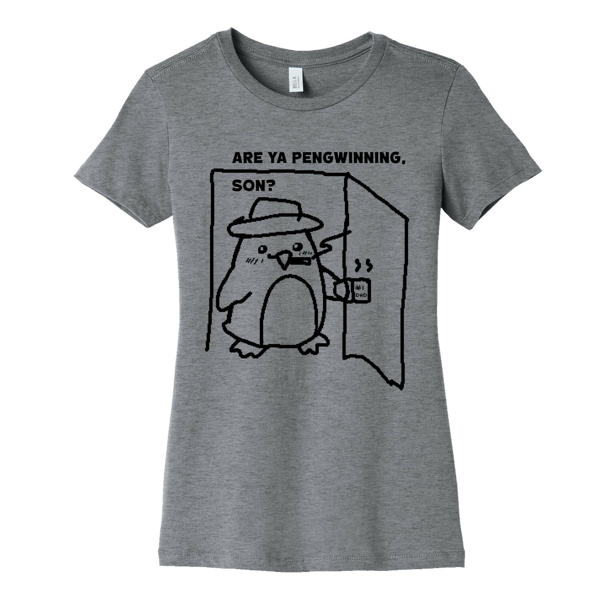 Are Ya Pengwinning, Son?  Women's Cotton Tee Hoodie, Sweatshirt | CoreVibeTees.com (Image 2)