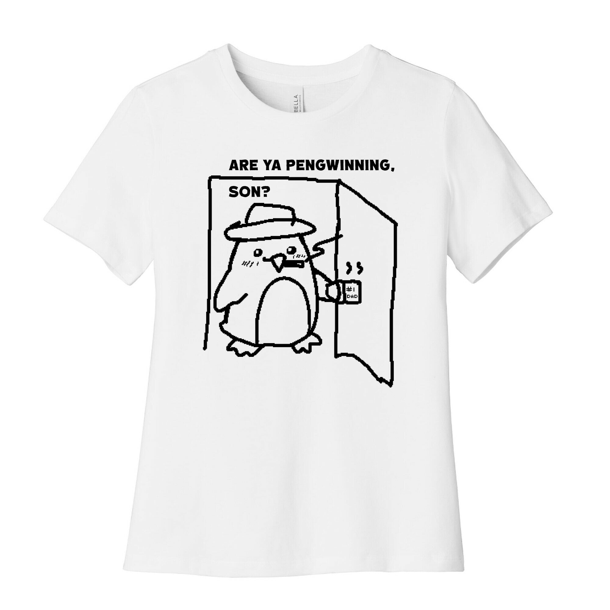 Are Ya Pengwinning, Son?  Women's Cotton Tee Hoodie, Sweatshirt | CoreVibeTees.com (Image 1)