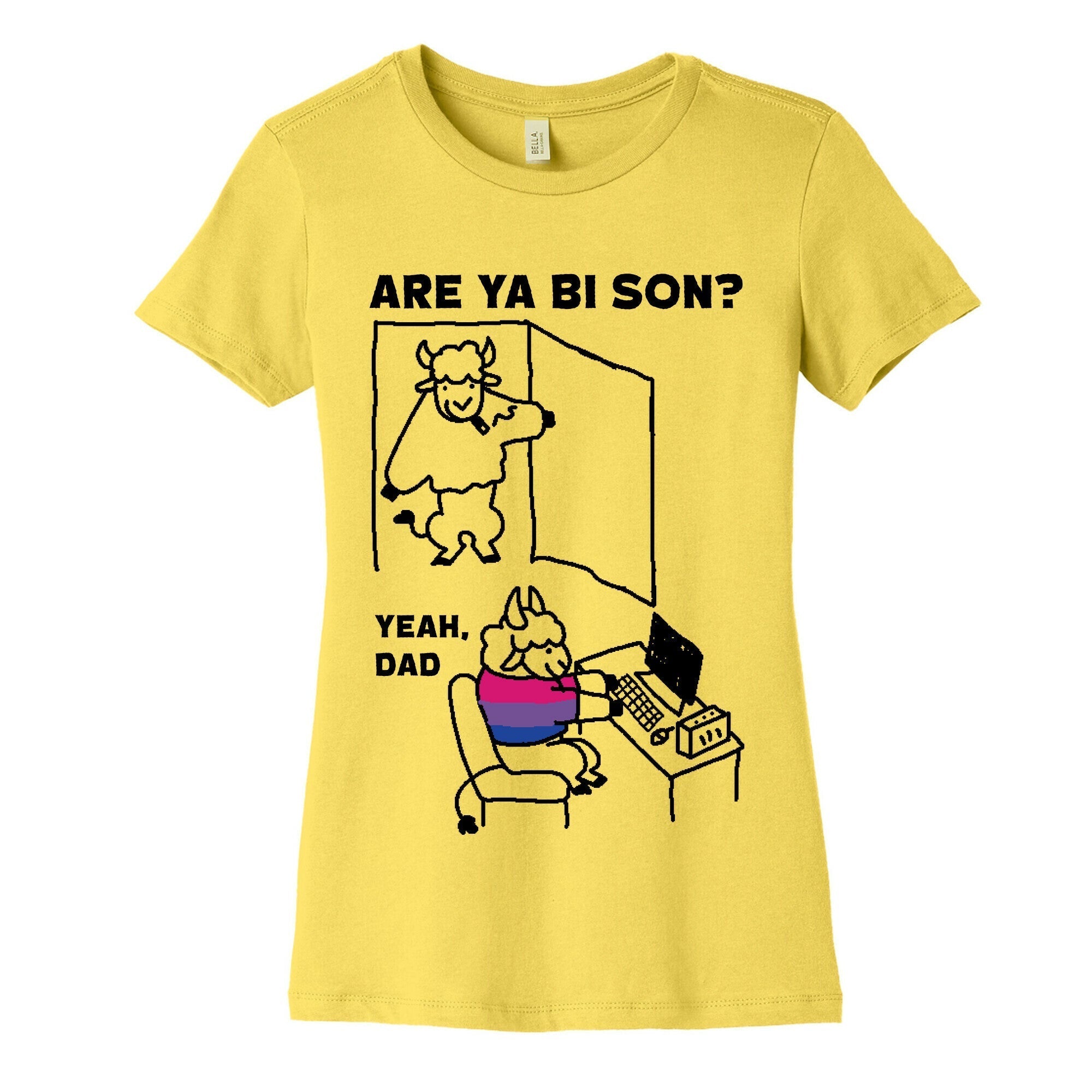 Are Ya Bi son? Women's Cotton Tee Hoodie, Sweatshirt | CoreVibeTees.com (Image 3)