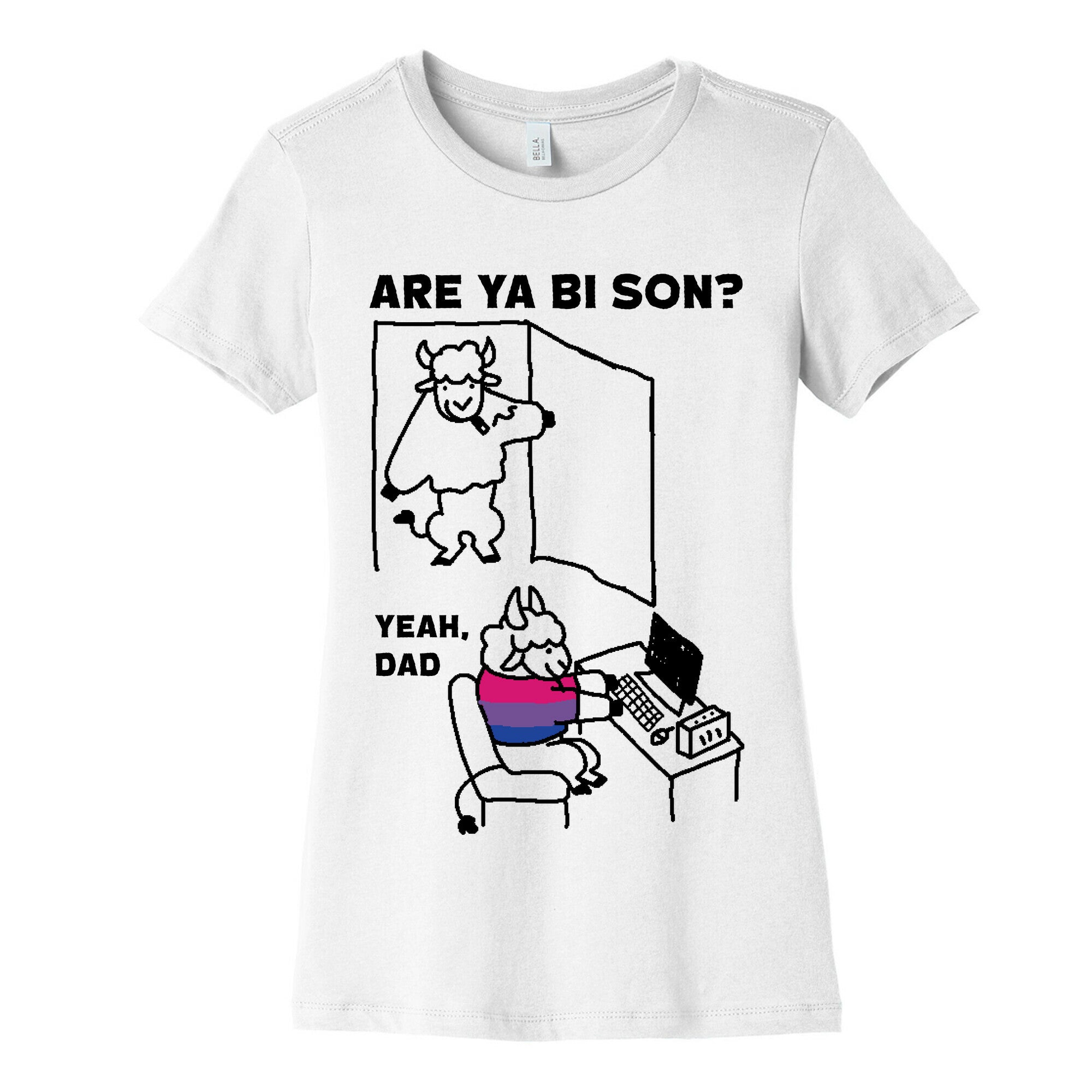 Are Ya Bi son? Women's Cotton Tee Hoodie, Sweatshirt | CoreVibeTees.com (Image 4)
