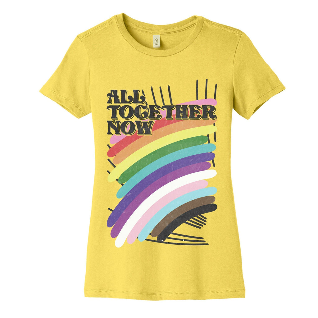 All Together Now Women's Cotton Tee Hoodie, Sweatshirt | CoreVibeTees.com (Image 3)