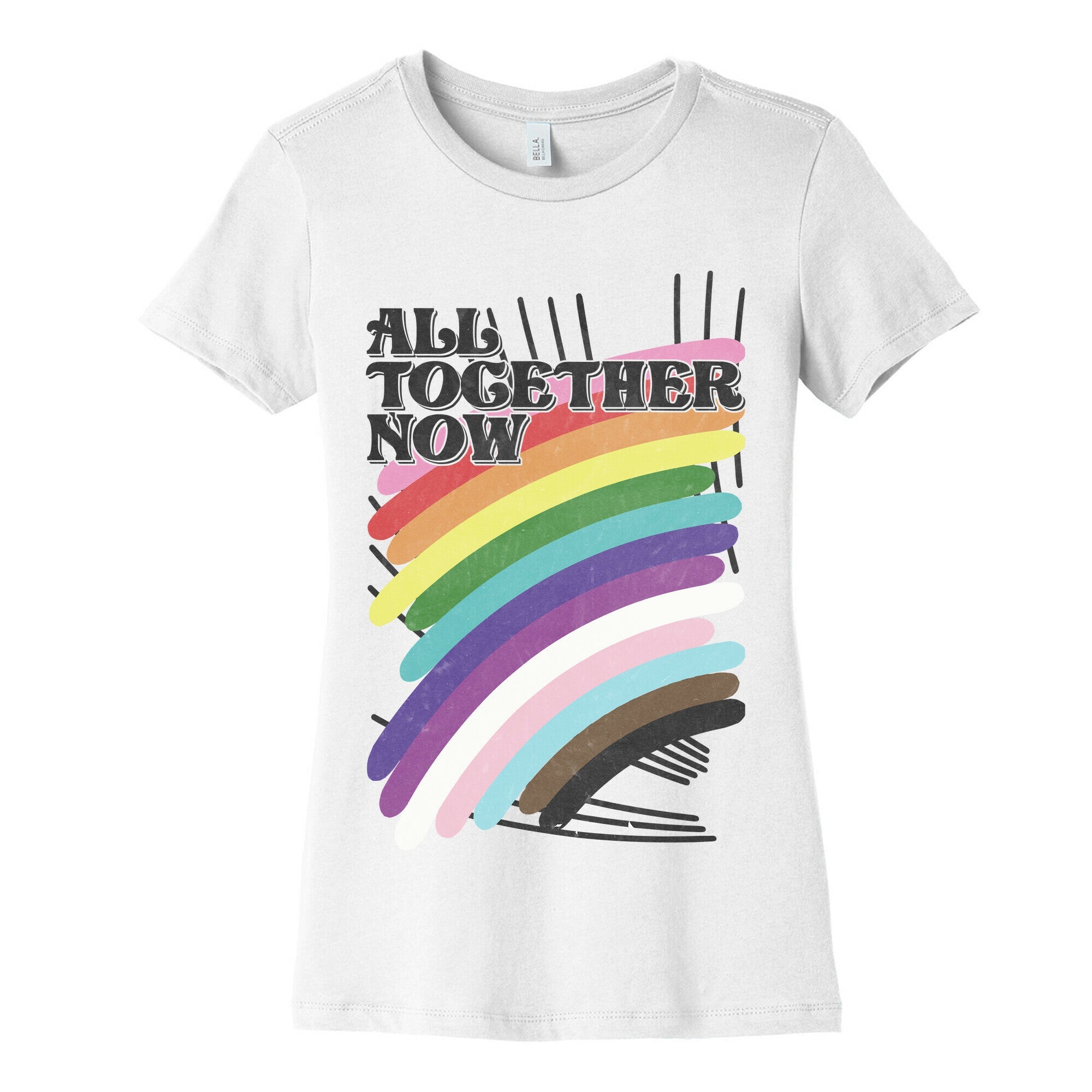All Together Now Women's Cotton Tee Hoodie, Sweatshirt | CoreVibeTees.com (Image 4)