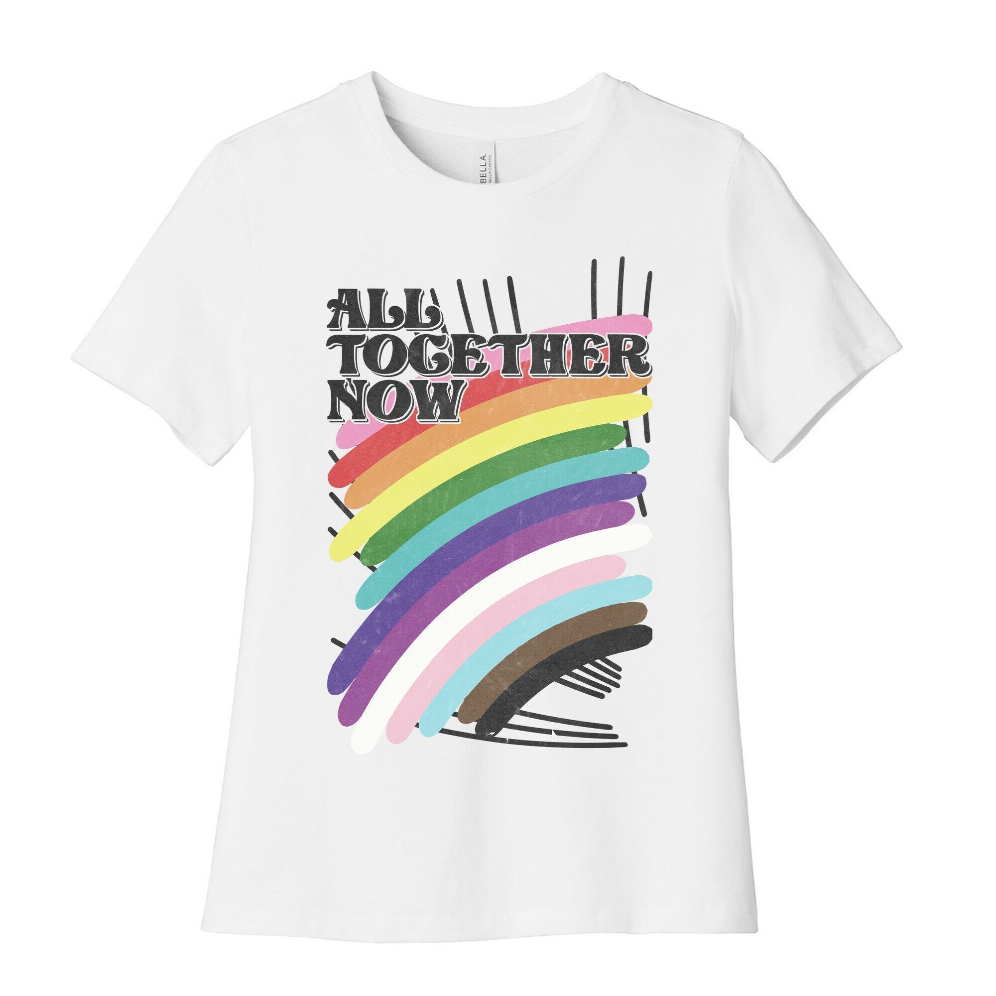 All Together Now Women's Cotton Tee Hoodie, Sweatshirt | CoreVibeTees.com (Image 1)