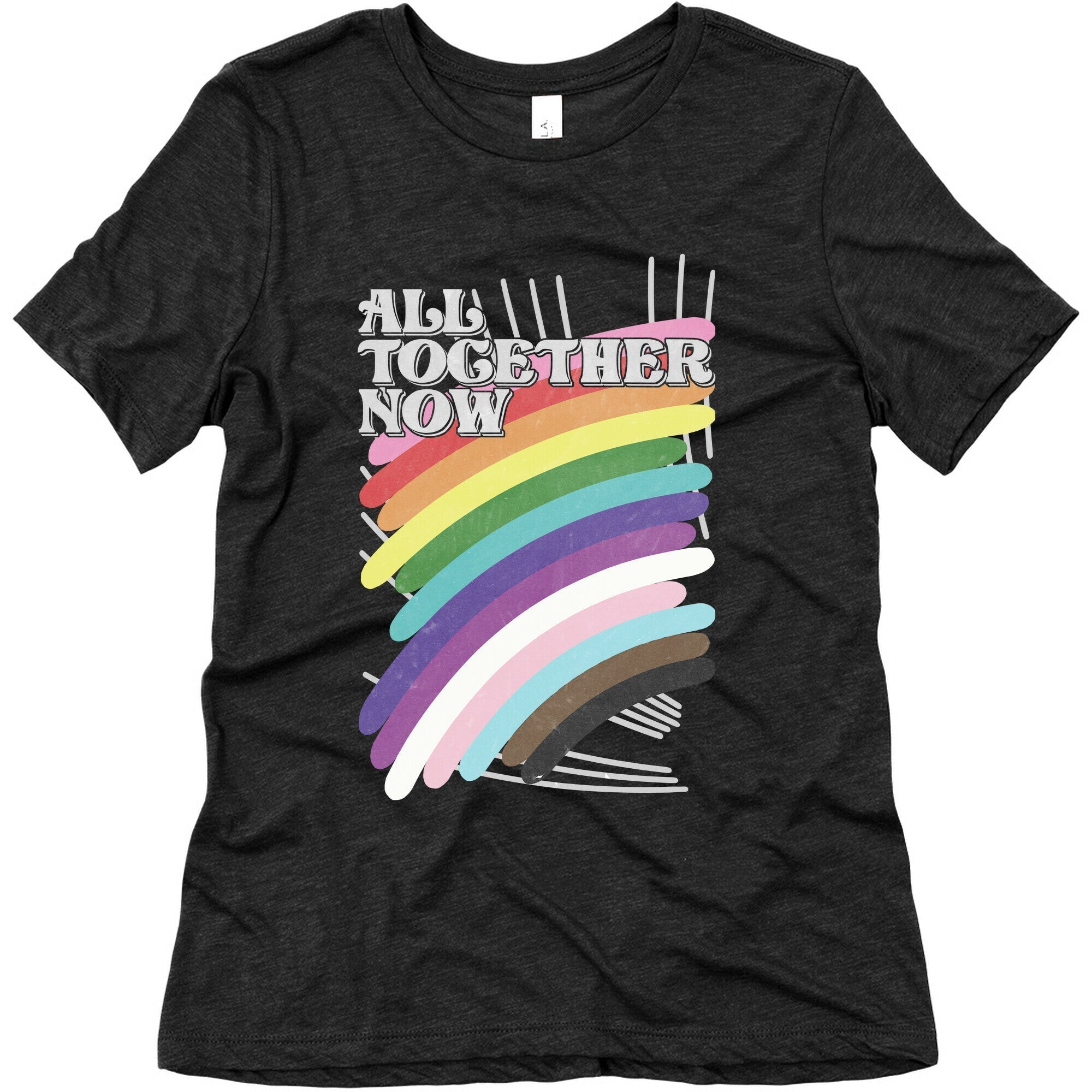 All Together Now Women's Triblend Tee Hoodie, Sweatshirt | CoreVibeTees.com (Image 1)