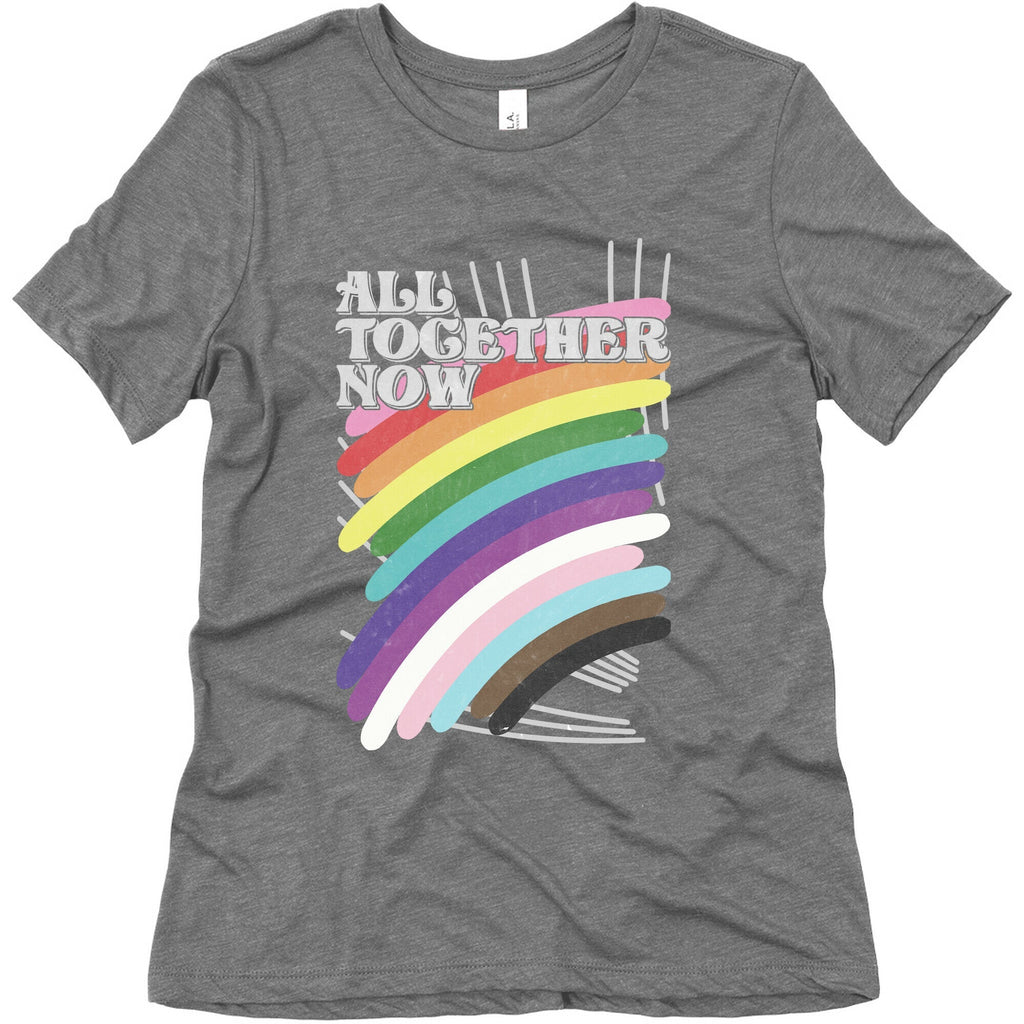 All Together Now Women's Triblend Tee Hoodie, Sweatshirt | CoreVibeTees.com (Image 4)