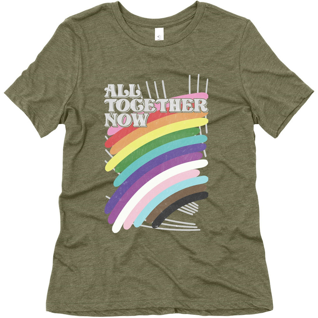 All Together Now Women's Triblend Tee Hoodie, Sweatshirt | CoreVibeTees.com (Image 5)