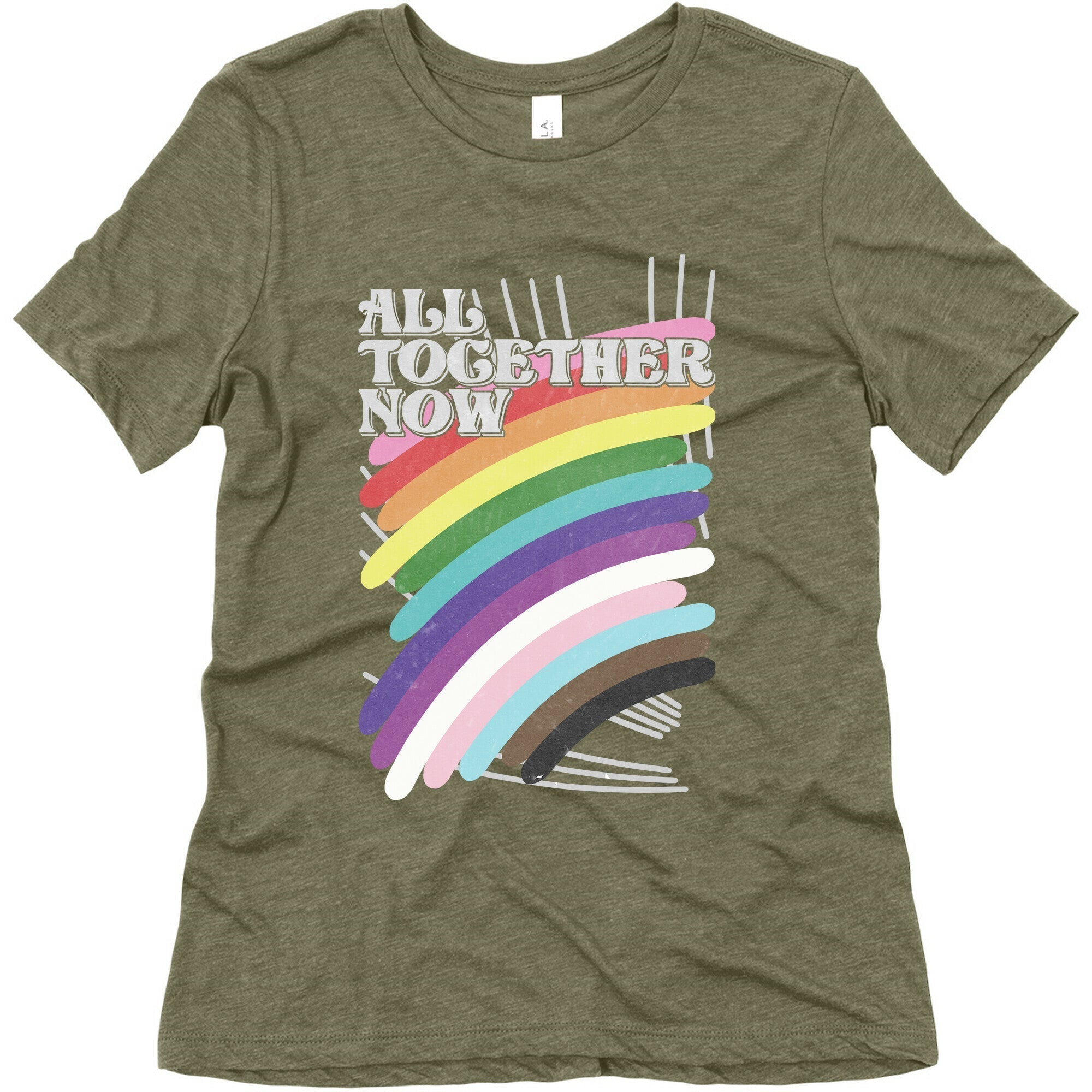 All Together Now Women's Triblend Tee Hoodie, Sweatshirt | CoreVibeTees.com (Image 5)