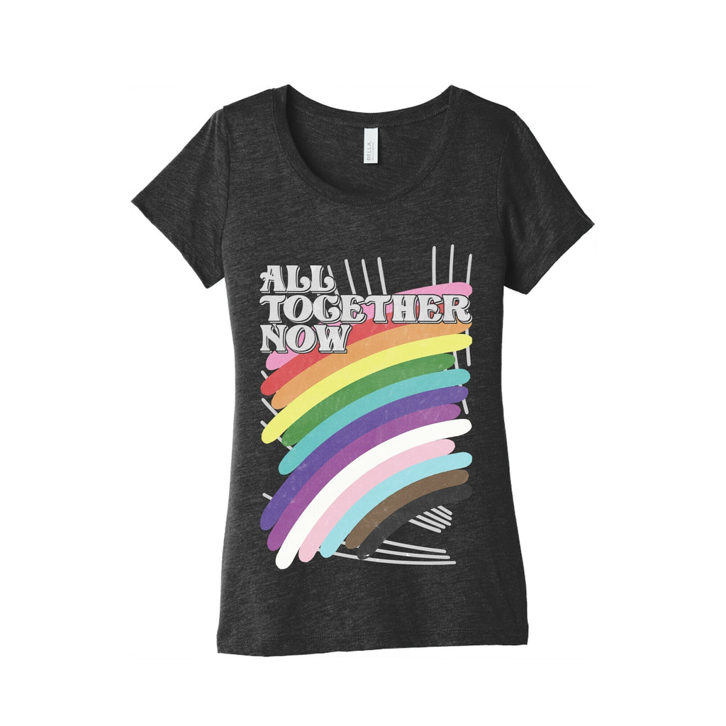 All Together Now Women's Triblend Tee Hoodie, Sweatshirt | CoreVibeTees.com (Image 2)
