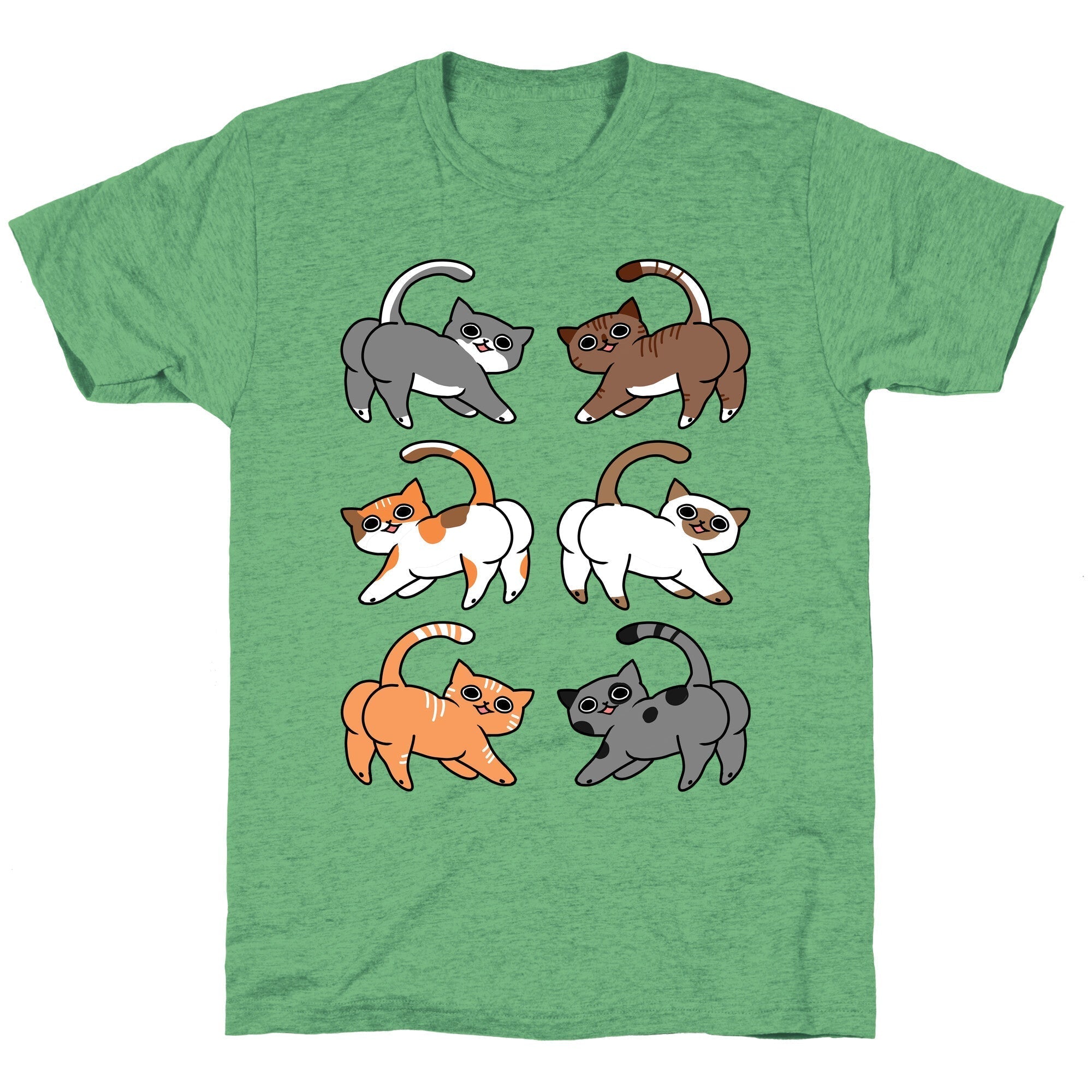 Cats With Buttcheeks Unisex Triblend Tee Hoodie, Sweatshirt | CoreVibeTees.com (Image 1)