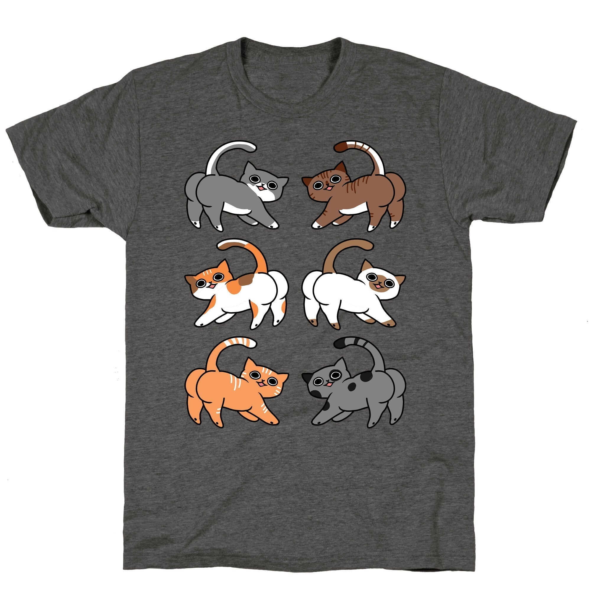 Cats With Buttcheeks Unisex Triblend Tee Hoodie, Sweatshirt | CoreVibeTees.com (Image 2)