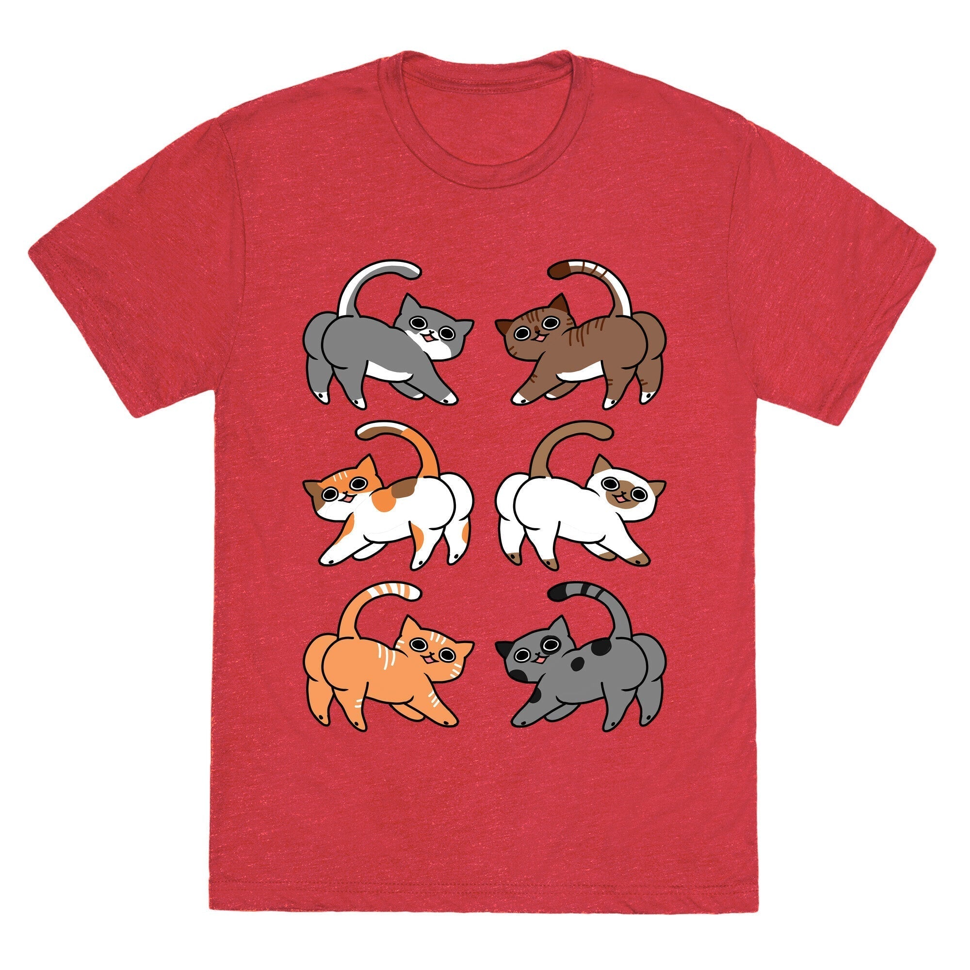 Cats With Buttcheeks Unisex Triblend Tee Hoodie, Sweatshirt | CoreVibeTees.com (Image 3)