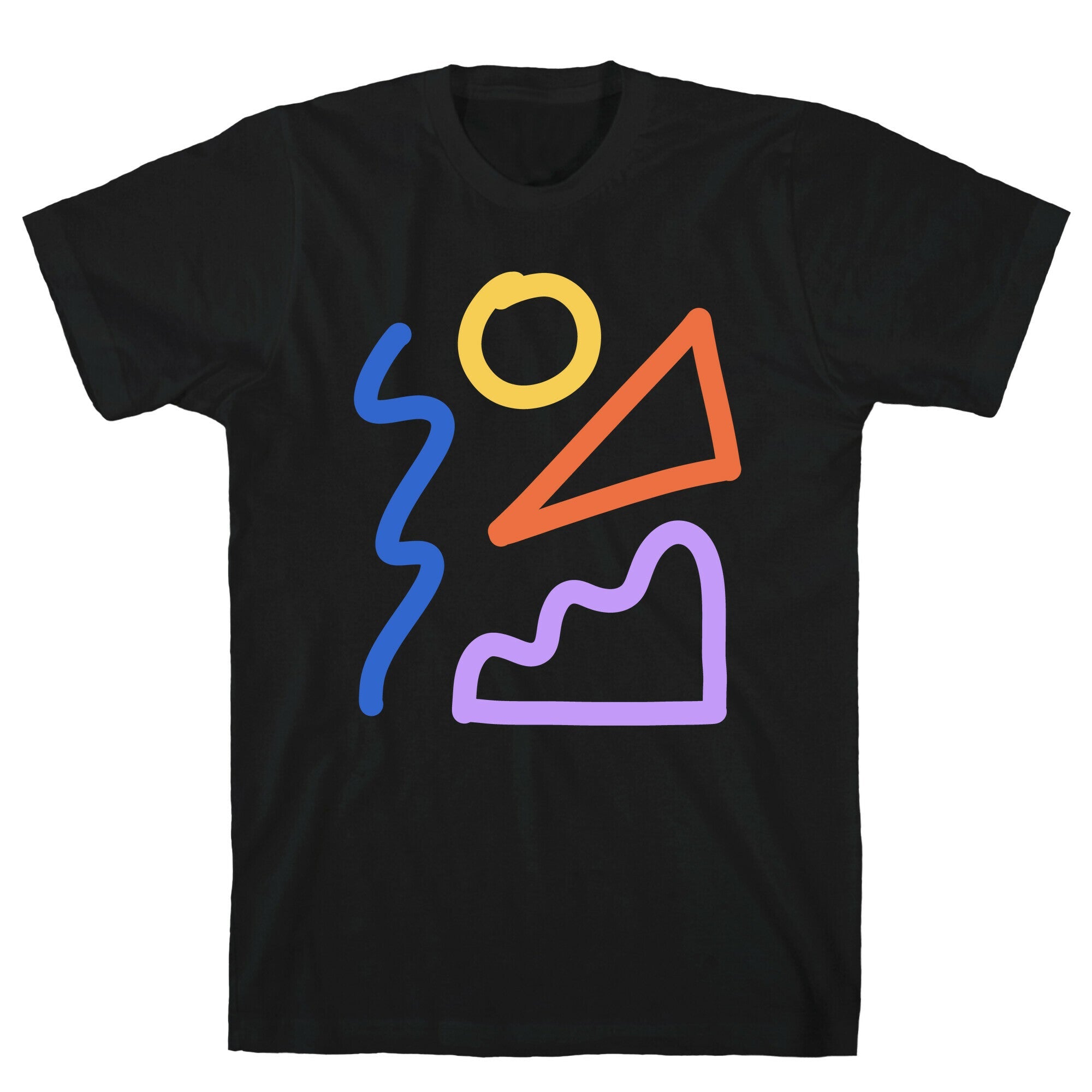 Bold Abstract Shape Outlines T-Shirt Hoodie, Sweatshirt | CoreVibeTees.com (Image 1)