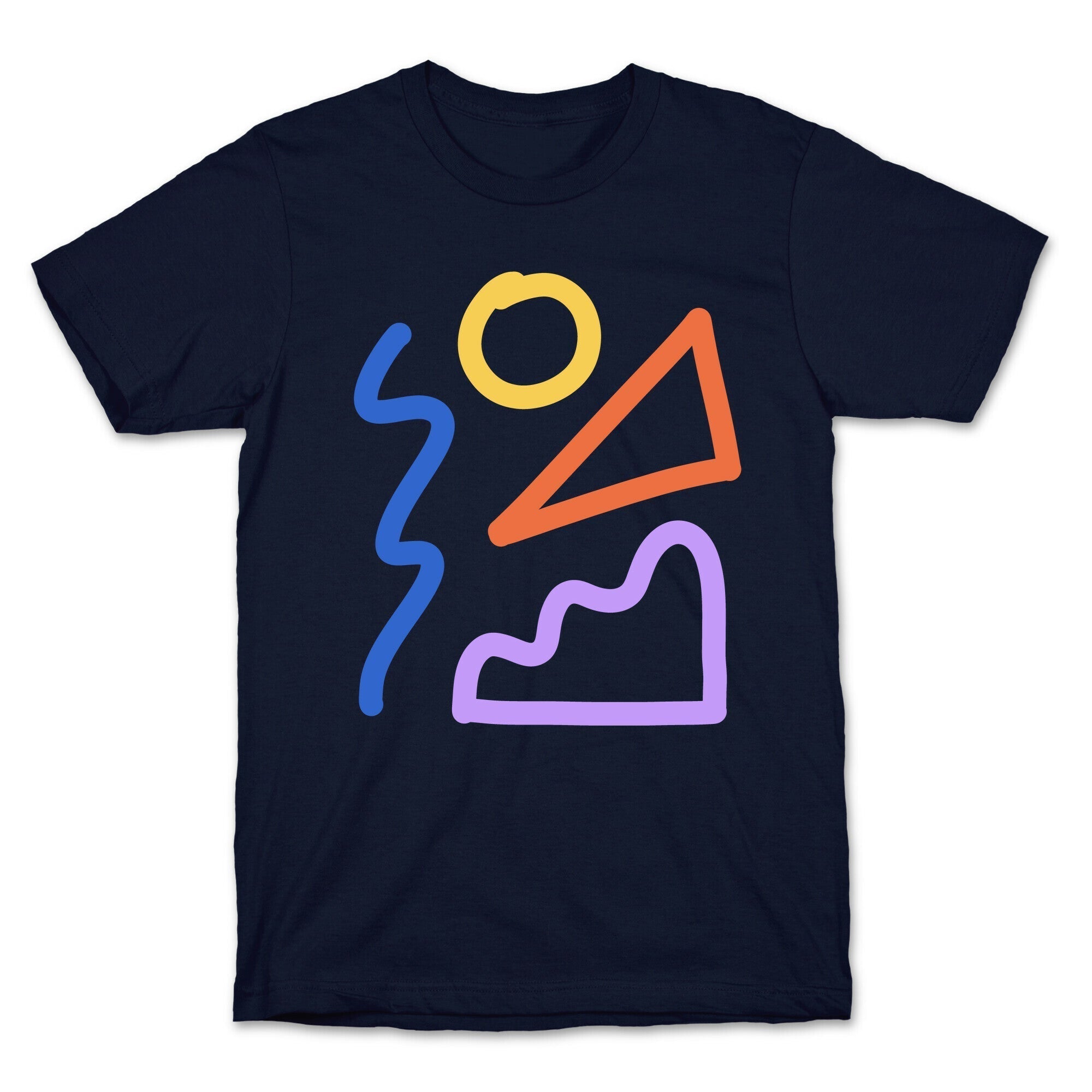 Bold Abstract Shape Outlines T-Shirt Hoodie, Sweatshirt | CoreVibeTees.com (Image 4)