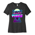 Frickin' YIKES Retro Wave Women's Cotton Tee Hoodie, Sweatshirt | CoreVibeTees.com (Image 1)