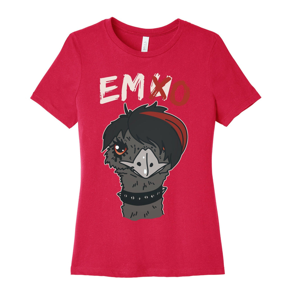 Emo X Emu Women's Cotton Tee Hoodie, Sweatshirt | CoreVibeTees.com (Image 2)