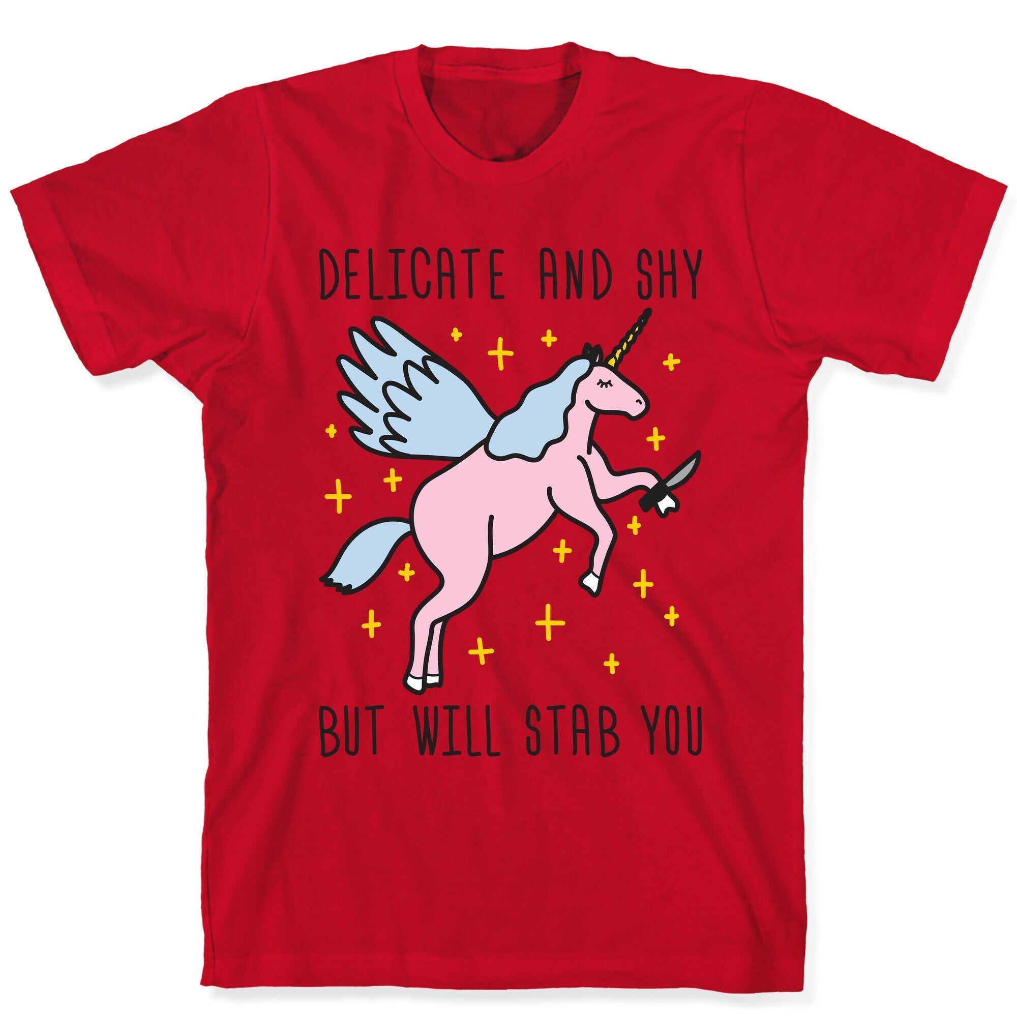 Delicate And Shy But Will Stab You Unicorn T-Shirt Hoodie, Sweatshirt | CoreVibeTees.com (Image 5)