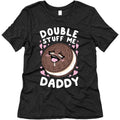 Double Stuff Me Daddy Women's Triblend Tee Hoodie, Sweatshirt | CoreVibeTees.com (Image 1)