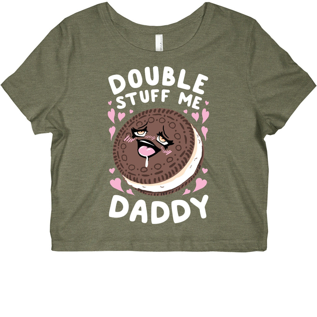 Double Stuff Me Daddy Graphic Baby Tee Hoodie, Sweatshirt | CoreVibeTees.com (Image 2)