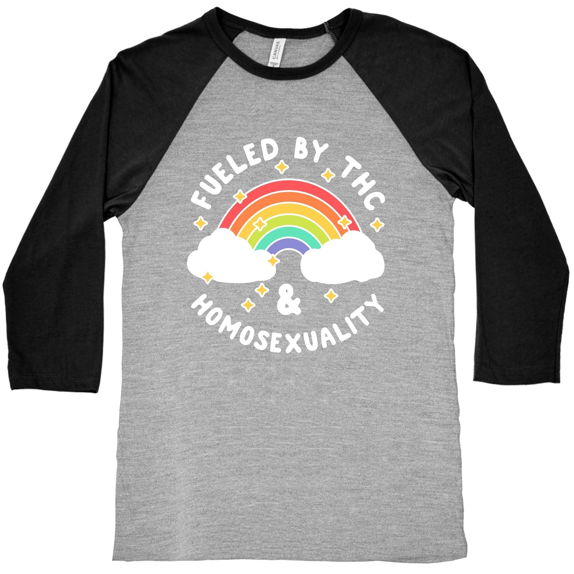 Fueled By THC & Homosexuality Baseball Tee Hoodie, Sweatshirt | CoreVibeTees.com (Image 2)