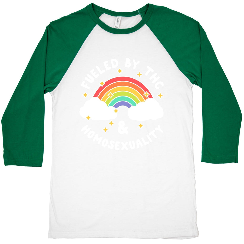 Fueled By THC & Homosexuality Baseball Tee Hoodie, Sweatshirt | CoreVibeTees.com (Image 3)
