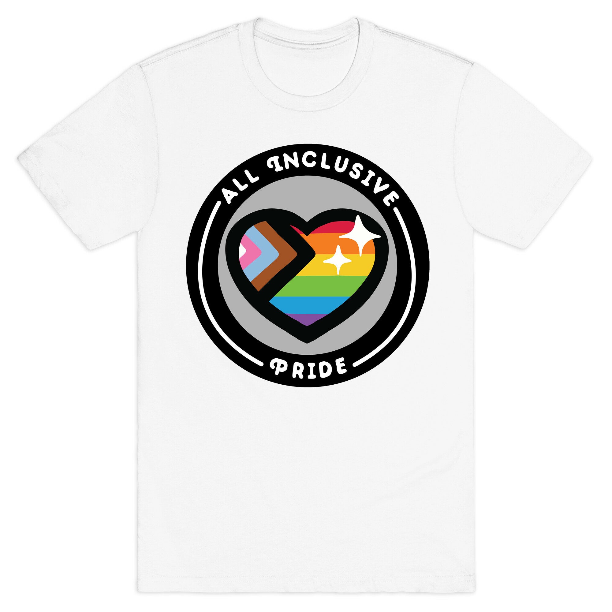 All Inclusive Pride Patch T-Shirt Hoodie, Sweatshirt | CoreVibeTees.com (Image 2)