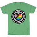 All Inclusive Pride Patch Unisex Triblend Tee Hoodie, Sweatshirt | CoreVibeTees.com (Image 1)