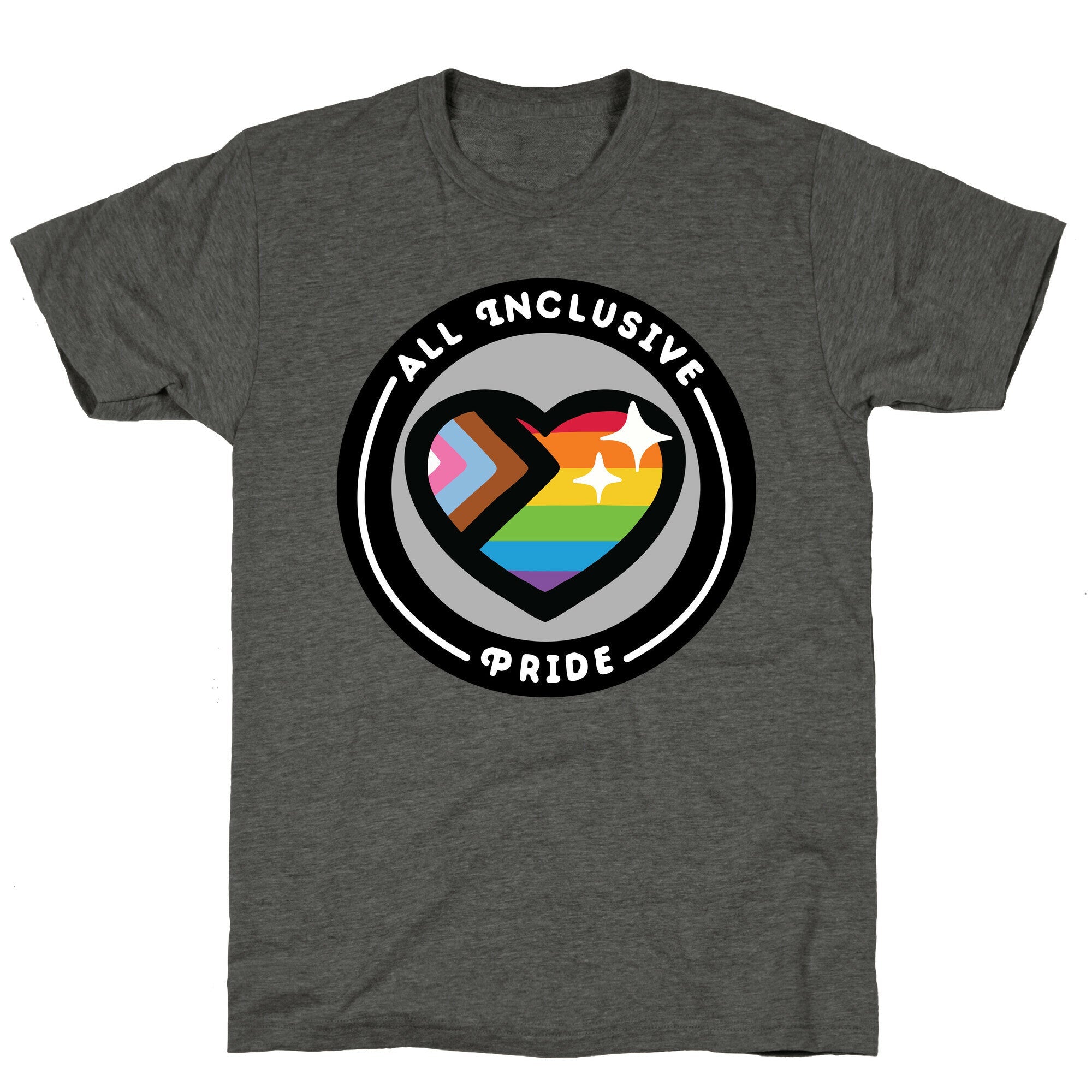 All Inclusive Pride Patch Unisex Triblend Tee Hoodie, Sweatshirt | CoreVibeTees.com (Image 2)