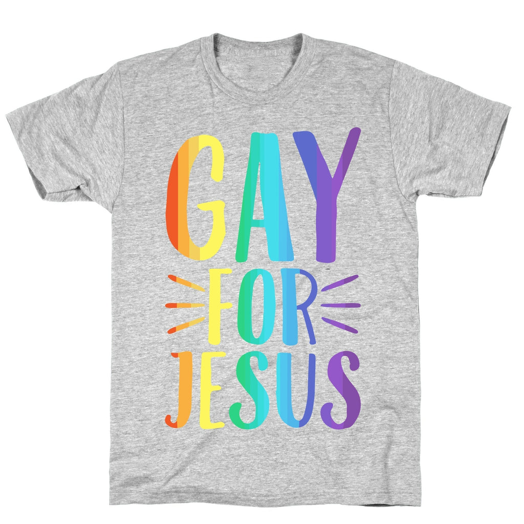 Gay For Jesus White Print T-Shirt Hoodie, Sweatshirt | CoreVibeTees.com (Image 2)
